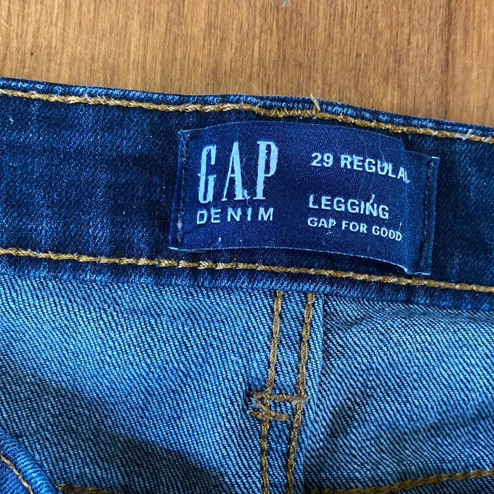 GAP dark jean legging sz 29 regular like new women’s